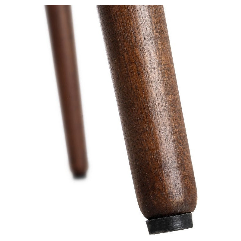 Table à manger moderne chic Rectangulaire 6 personnes en Bois de manguier Marron foncé Nahira - 7