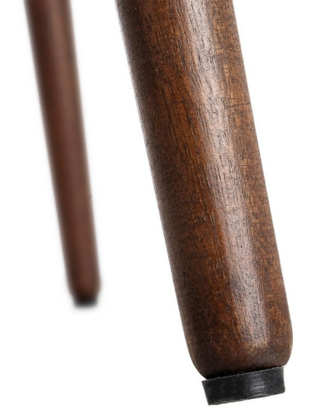 Table à manger moderne chic Rectangulaire 6 personnes en Bois de manguier Marron foncé Nahira - 7