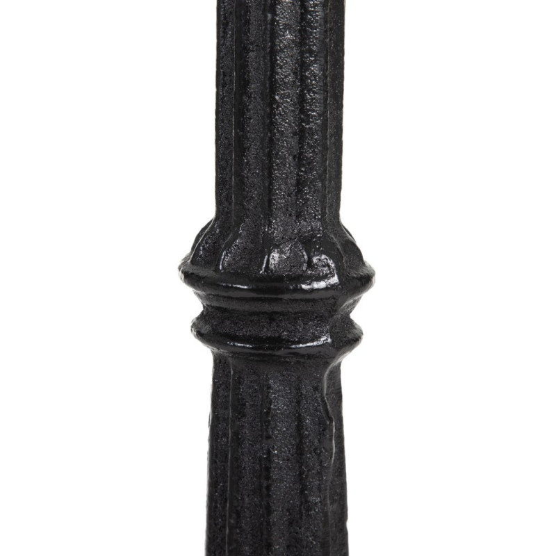 Table bistrot parisien Carrée 2 personnes Marbre Blanc Métal Noir Farina - 5