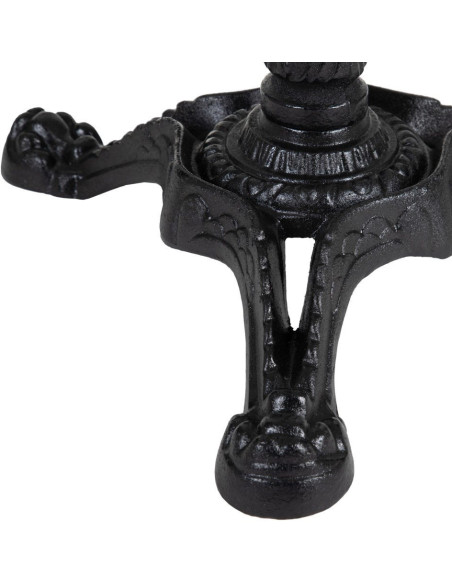 Table bistrot parisien Carrée 2 personnes Marbre Blanc Métal Noir Farina - 6