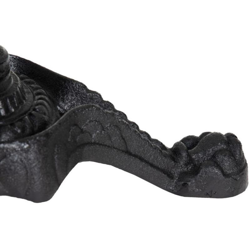 Table bistrot parisien Carrée 2 personnes Marbre Blanc Métal Noir Farina - 7