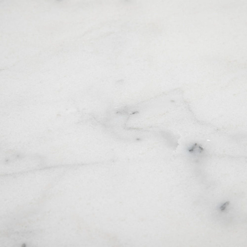 Table bistrot parisien Carrée 2 personnes Marbre Blanc Métal Noir Farina - 8