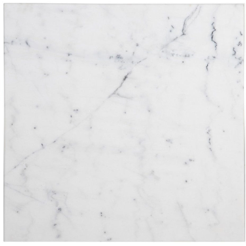 Table bistrot parisien Carrée 2 personnes Marbre Blanc Métal Noir Farina - 9