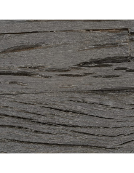 Meuble tv original moderne 3 tiroirs 1 niche en Bois Noir Acier inoxydable Argenté Noela - 8