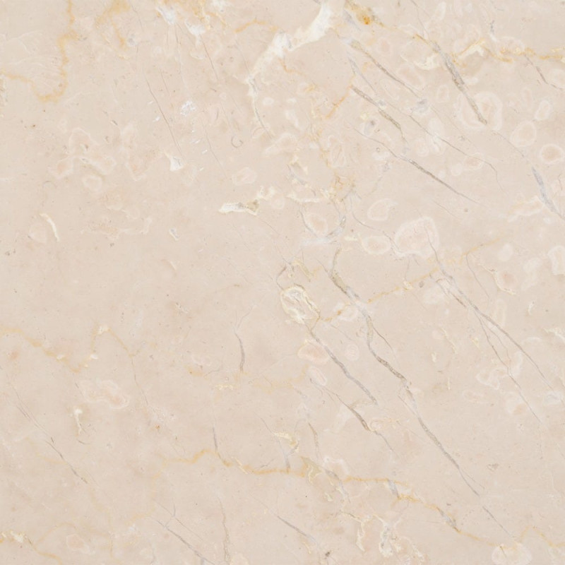 Table basse moderne chic Ronde 76 cm en Marbre Blanc crème Bois de manguier Naturel Relina - 7