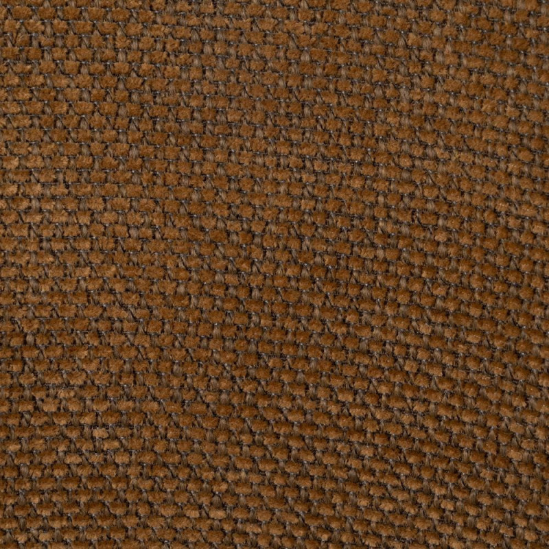 Chaise vintage style années 70 Tissu Marron Métal Noir Bois contreplaqué Naturel Zalina (Lot de 4) - 11