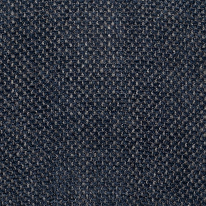 Chaise vintage style années 70 Tissu Bleu Métal Noir Bois contreplaqué Naturel Zalina (Lot de 4) - 11