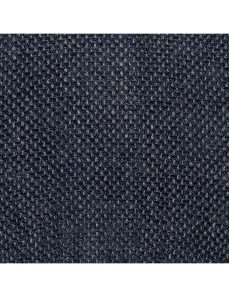 Chaise vintage style années 70 Tissu Bleu Métal Noir Bois contreplaqué Naturel Zalina (Lot de 4) - 11