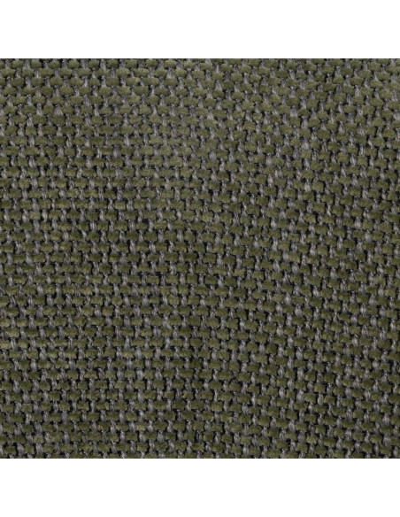 Chaise vintage style années 70 Tissu Vert Métal Noir Bois contreplaqué Naturel Zalina (Lot de 4) - 11