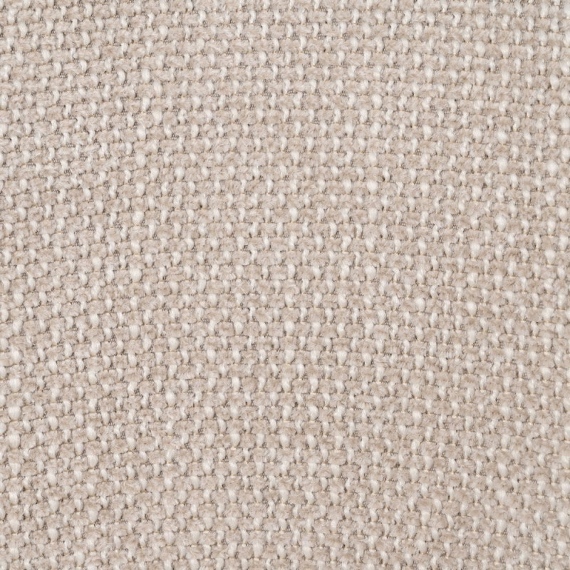 Chaise vintage style années 70 Tissu Blanc crème Métal Noir Bois contreplaqué Noir Zalina (Lot de 4) - 11