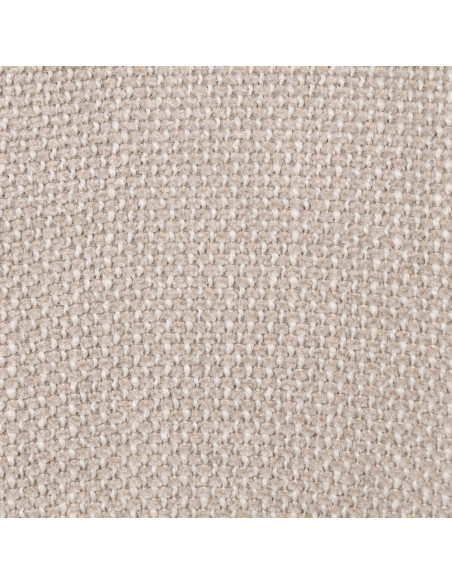 Chaise vintage style années 70 Tissu Blanc crème Métal Noir Bois contreplaqué Noir Zalina (Lot de 4) - 11