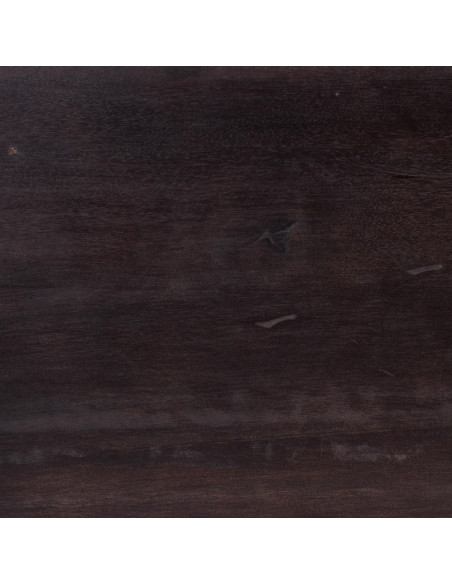 Table basse Gigogne Rectangulaire en Bois de manguier Marron Métal Argenté Judson (Lot de 3) - 9
