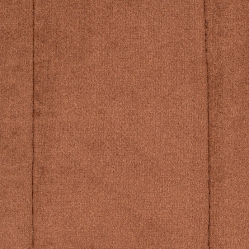 Chaise industrielle chic Luge Tissu Terracotta Matelassé Métal Noir Nivira - 9