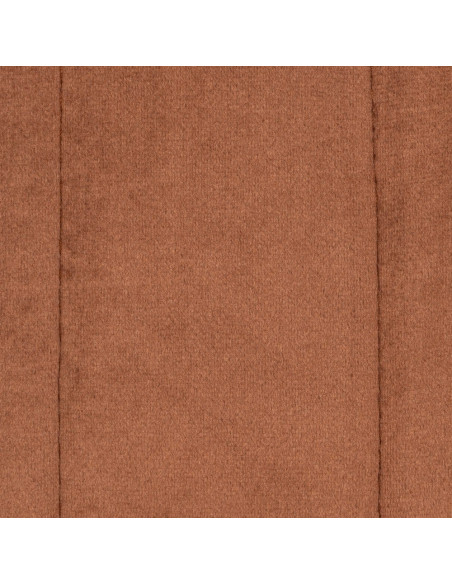 Chaise industrielle chic Luge Tissu Terracotta Matelassé Métal Noir Nivira - 9