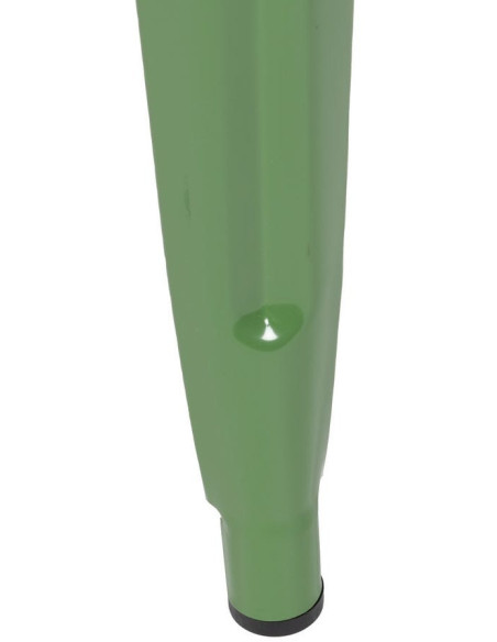 Tabouret industriel chic Métal Vert Dallas (Lot de 4) - 6
