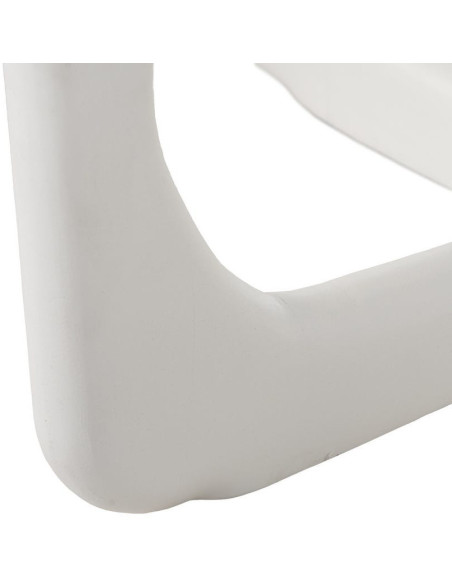 Table basse moderne chic Ronde 75 cm en Bois de manguier Marbre Blanc Tolia - 8