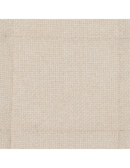 Chaise moderne scandinave Tissu Blanc Matelassé Métal Noir Filina (Lot de 4) - 8