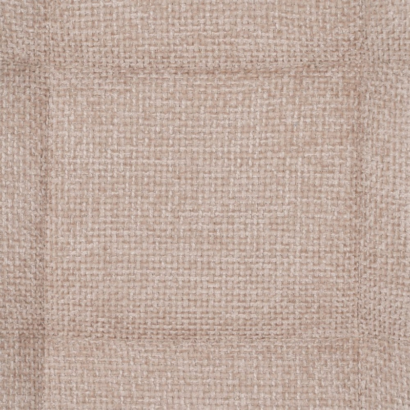 Chaise moderne scandinave Tissu Beige Matelassé Métal Noir Filina (Lot de 4) - 8