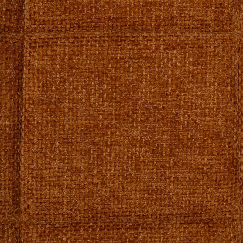 Chaise moderne scandinave Tissu Terracotta Matelassé Métal Noir Filina (Lot de 4) - 8