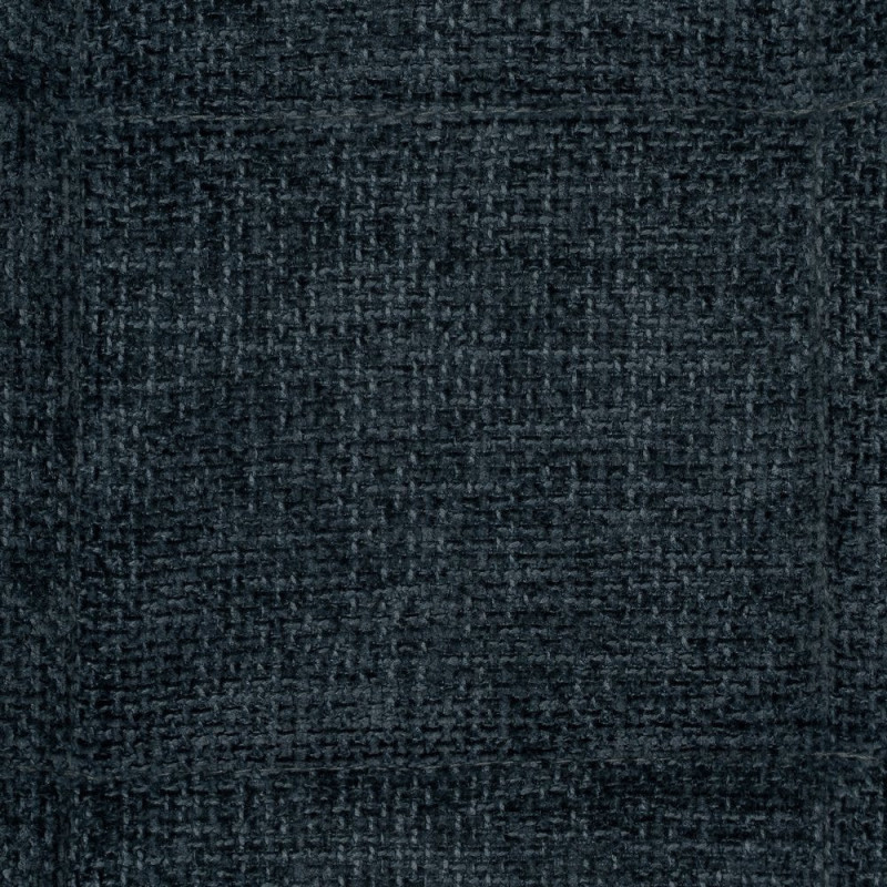 Chaise moderne scandinave Tissu Bleu Matelassé Métal Noir Filina (Lot de 4) - 8