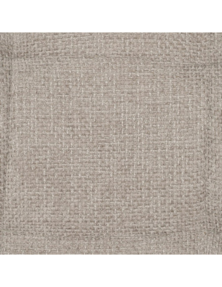 Chaise moderne scandinave Tissu Gris Matelassé Métal Noir Filina (Lot de 4) - 8