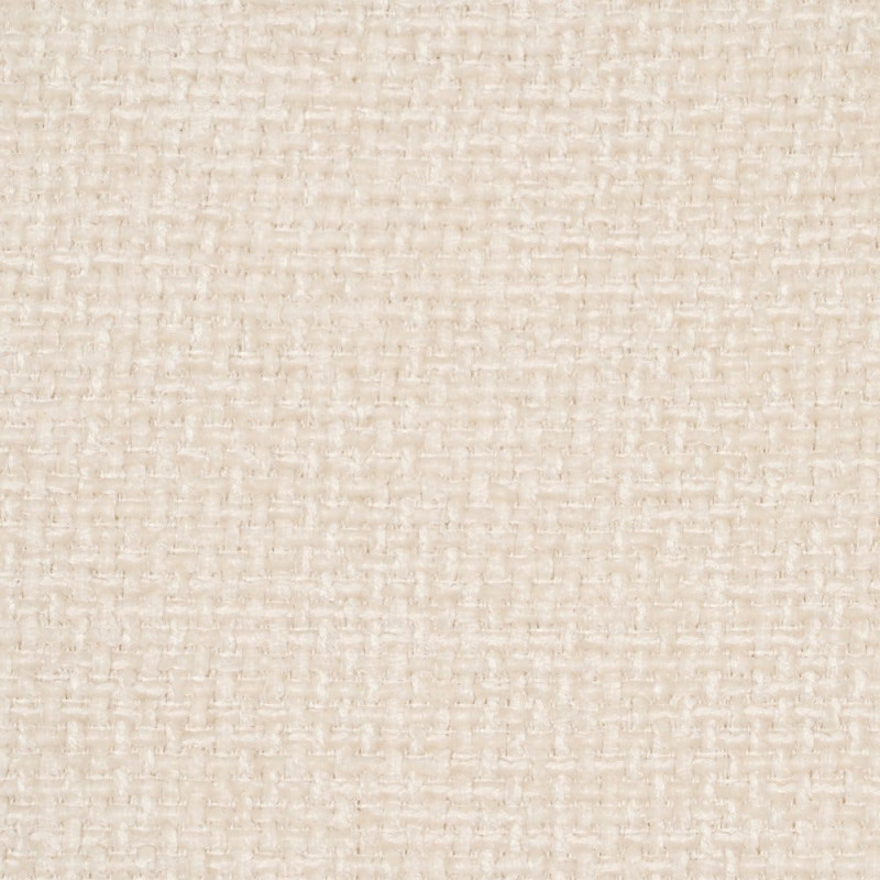 Fauteuil de table contemporain chic Tissu Blanc Métal Noir Varelo - 9