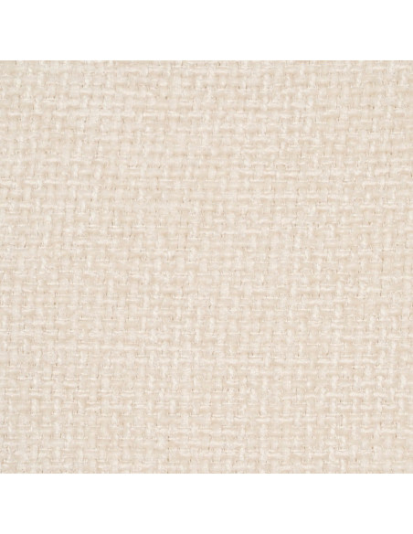 Fauteuil de table contemporain chic Tissu Blanc Métal Noir Varelo - 9