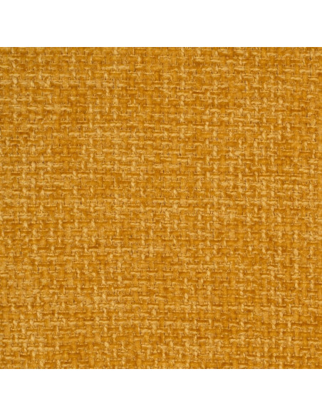 Fauteuil de table contemporain chic Tissu Jaune Métal Noir Varelo - 9