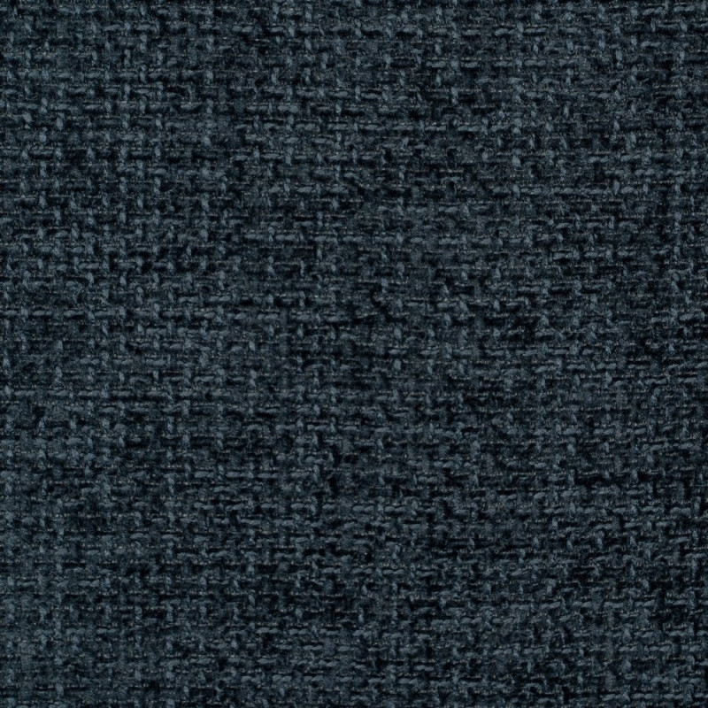 Fauteuil de table contemporain chic Tissu Bleu Métal Noir Varelo - 9