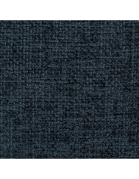 Fauteuil de table contemporain chic Tissu Bleu Métal Noir Varelo - 9