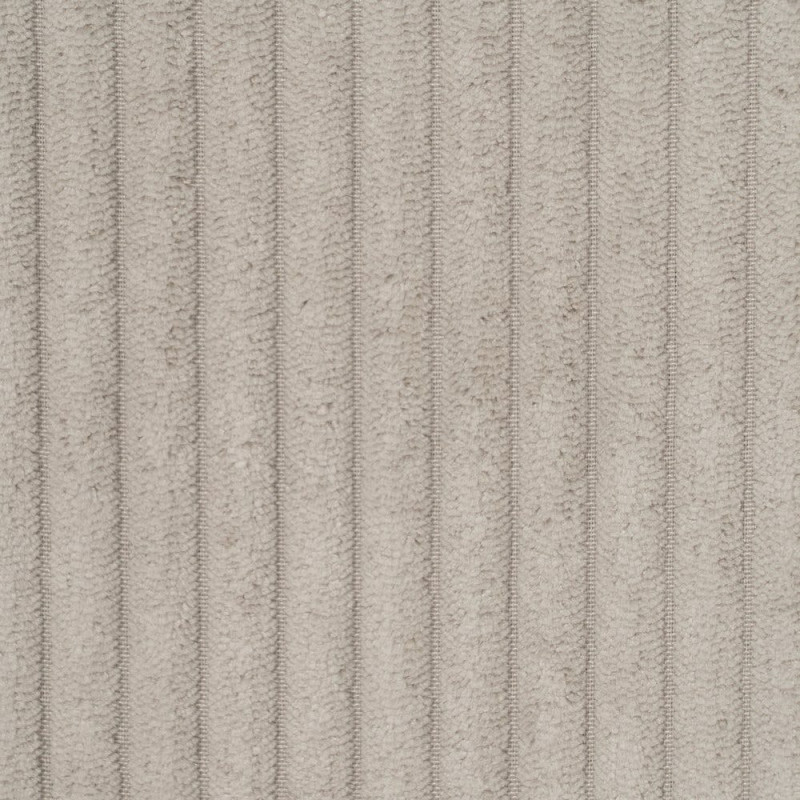 Fauteuil de table moderne chic Velours Beige Côtelé Métal Noir Belira (Lot de 2) - 9