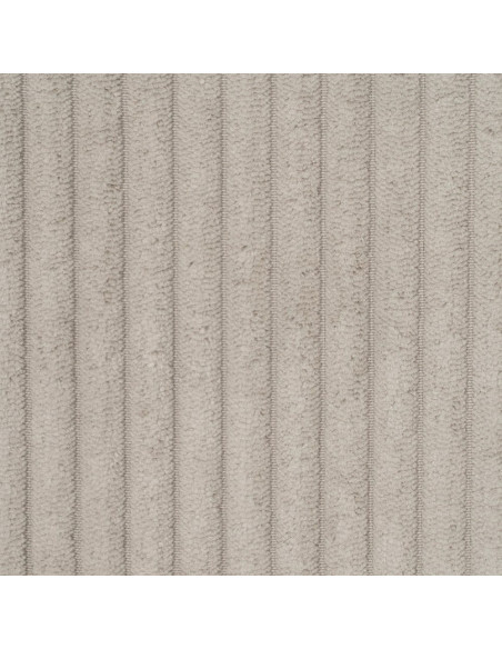 Fauteuil de table moderne chic Velours Beige Côtelé Métal Noir Belira (Lot de 2) - 9