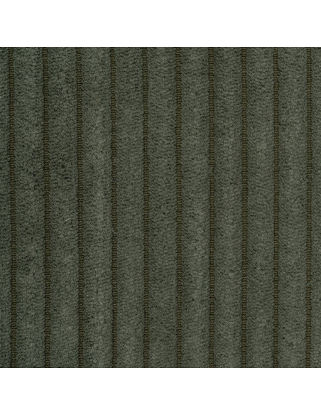 Fauteuil de table moderne chic Velours Vert Côtelé Métal Noir Belira (Lot de 2) - 9