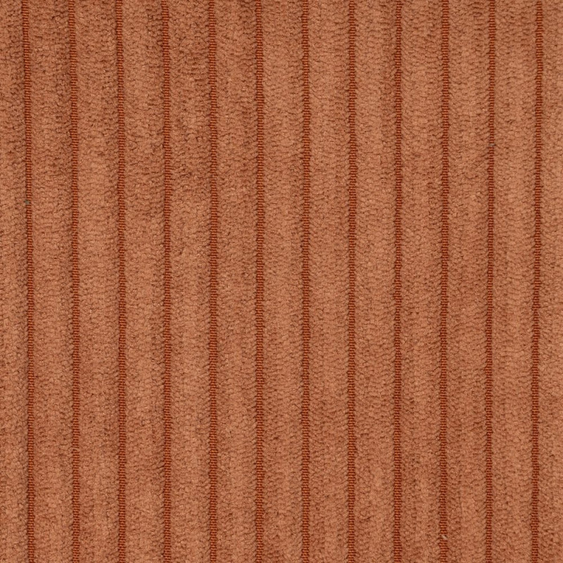 Tabouret de bar moderne chic Velours Terracotta Côtelé Métal Noir Belira (Lot de 2) - 9