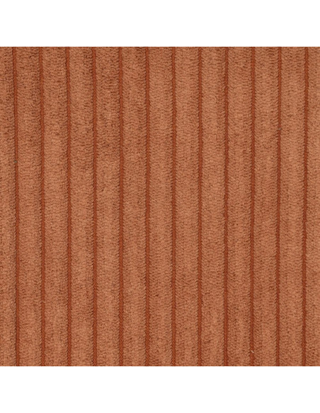 Tabouret de bar moderne chic Velours Terracotta Côtelé Métal Noir Belira (Lot de 2) - 9