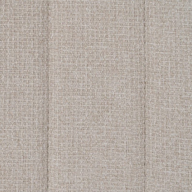 Chaise moderne haut de gamme Tissu Blanc crème Matelassé Métal Noir Juvira (Lot de 4) - 8