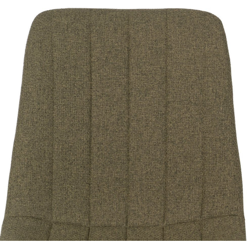 Chaise moderne haut de gamme Tissu Vert Matelassé Métal Noir Juvira (Lot de 4) - 4
