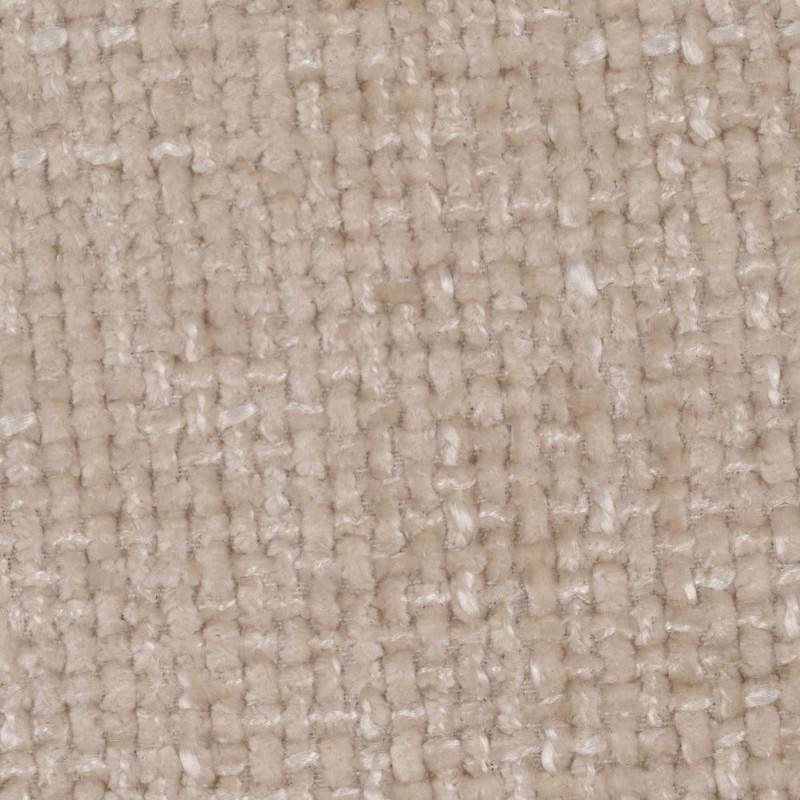 Chaise minimaliste moderne Tissu Blanc crème Métal Noir Tarina (Lot de 2) - 10