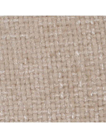 Chaise minimaliste moderne Tissu Blanc crème Métal Noir Tarina (Lot de 2) - 10