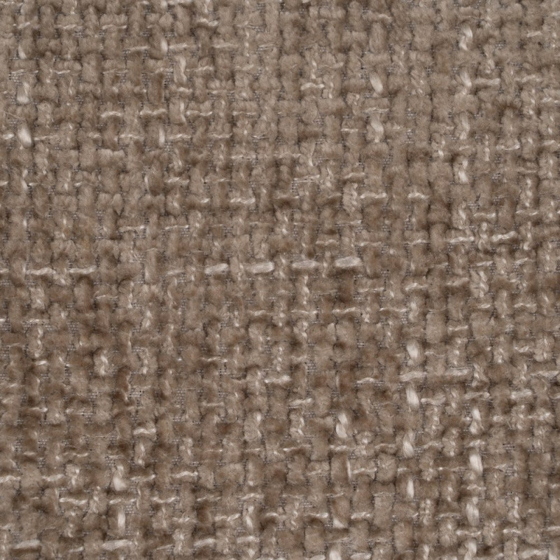 Chaise minimaliste moderne Tissu Beige Métal Noir Tarina (Lot de 2) - 10