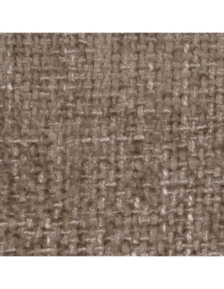 Chaise minimaliste moderne Tissu Beige Métal Noir Tarina (Lot de 2) - 10