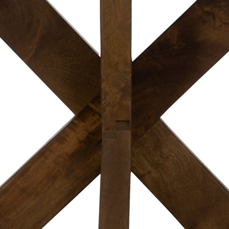 Console moderne chic Rectangulaire Bois de manguier Marron miel Nivora - 7