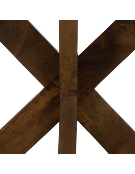 Console moderne chic Rectangulaire Bois de manguier Marron miel Nivora - 7