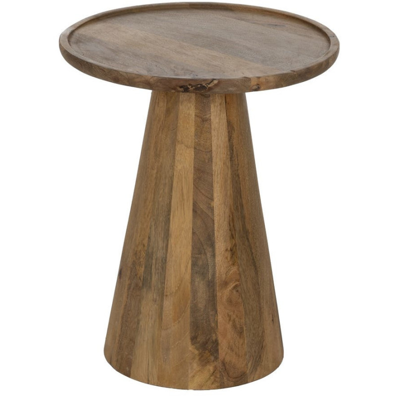 Sellette gigogne conique Ronde en Bois de manguier Miel Yarino (Lot de 3) - 2