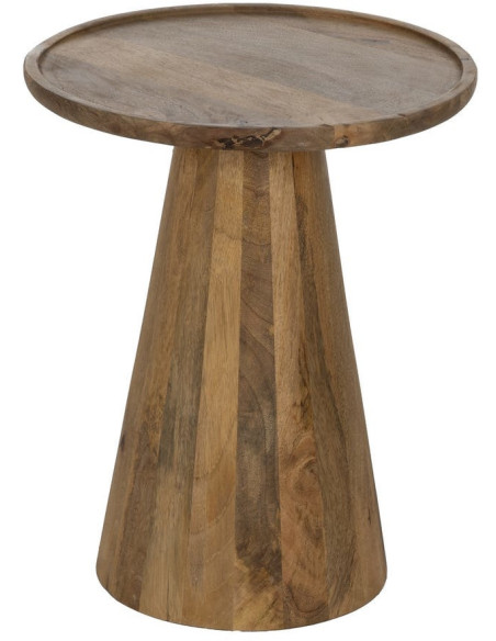 Sellette gigogne conique Ronde en Bois de manguier Miel Yarino (Lot de 3) - 2