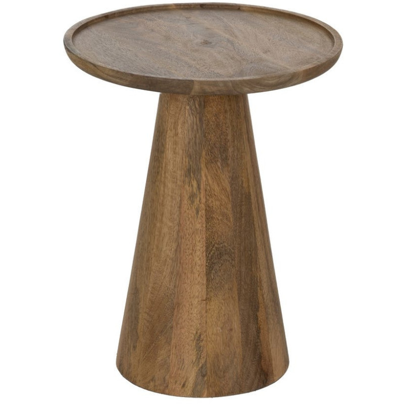 Sellette gigogne conique Ronde en Bois de manguier Miel Yarino (Lot de 3) - 3