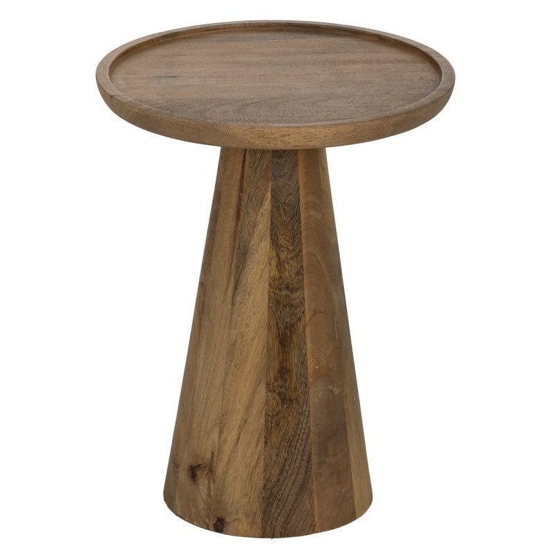 Sellette gigogne conique Ronde en Bois de manguier Miel Yarino (Lot de 3) - 4