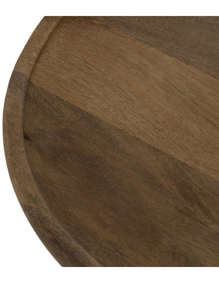 Sellette gigogne conique Ronde en Bois de manguier Miel Yarino (Lot de 3) - 5