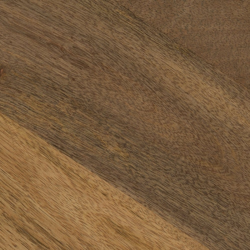 Sellette gigogne conique Ronde en Bois de manguier Miel Yarino (Lot de 3) - 6