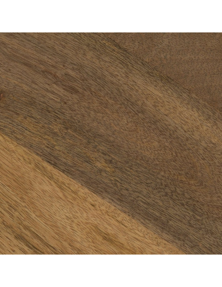 Sellette gigogne conique Ronde en Bois de manguier Miel Yarino (Lot de 3) - 6